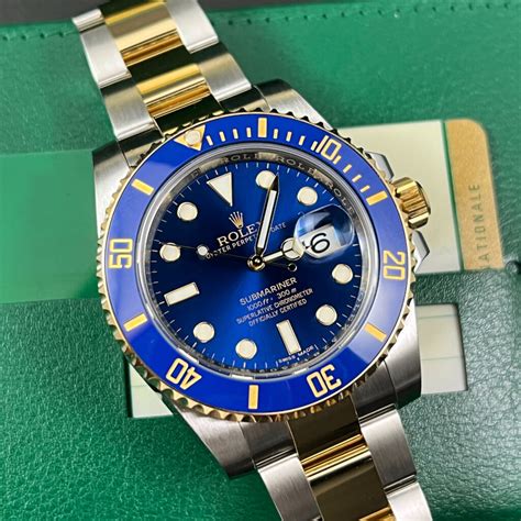 Rolex Submariner Ref. 116613LB Year 2014 Full Set Top.